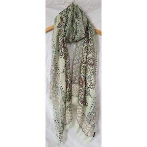 J. Crew Paisley scarf. Mint green